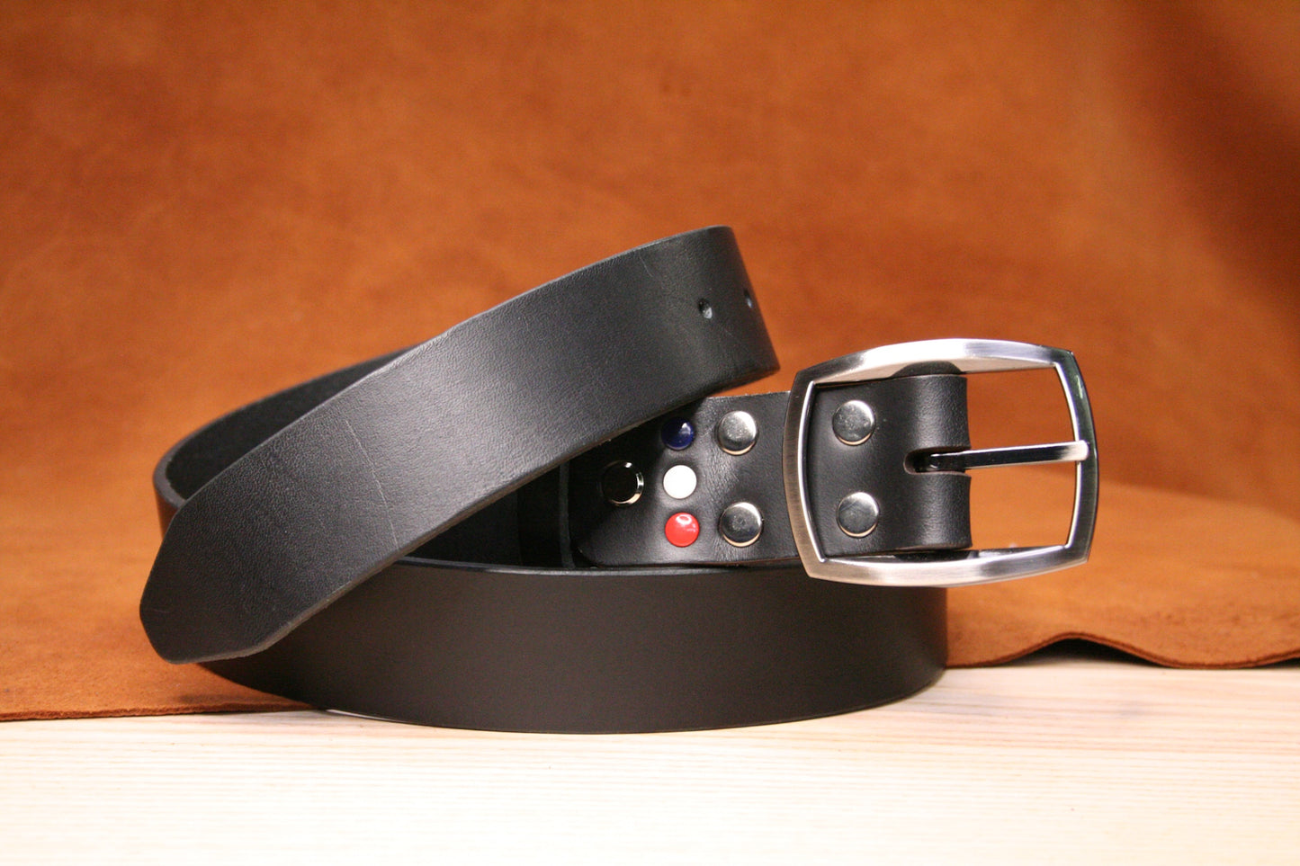 cuir noir - ceinture en cuir noir - cuir veritable