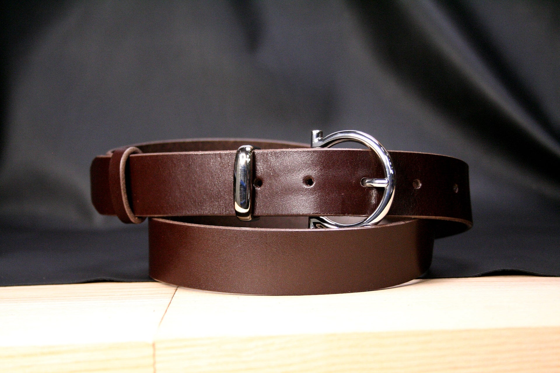 Ceinture - Homme - Cuir Véritable - Boucle Anti-rayures - Marron